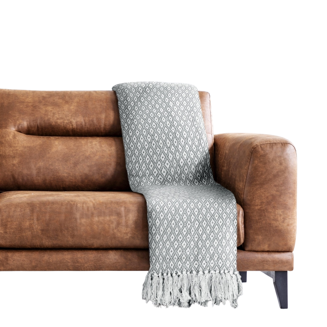 Silver Two Tone Blanket/Throw