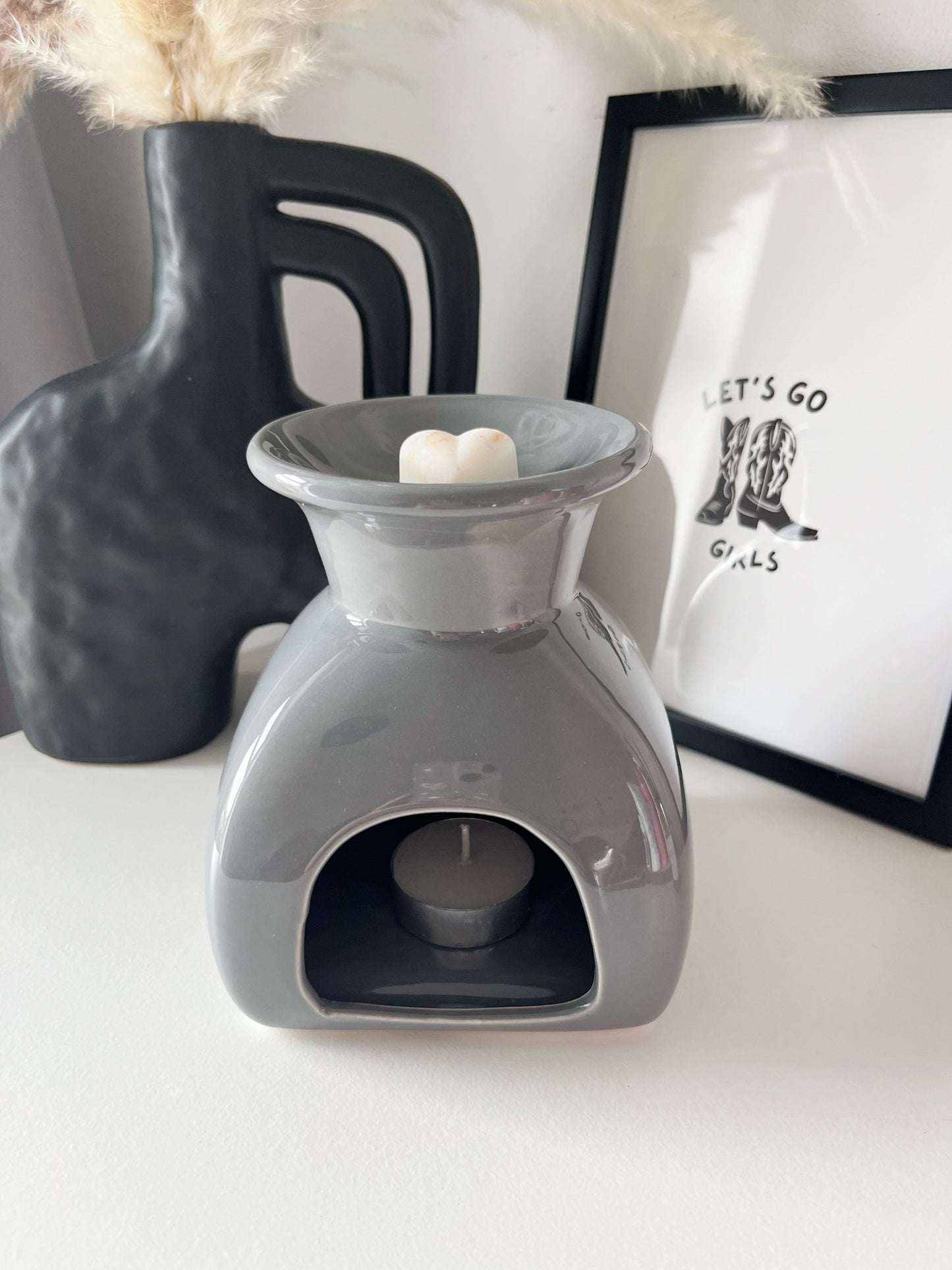 Grey Wax Melt Burner