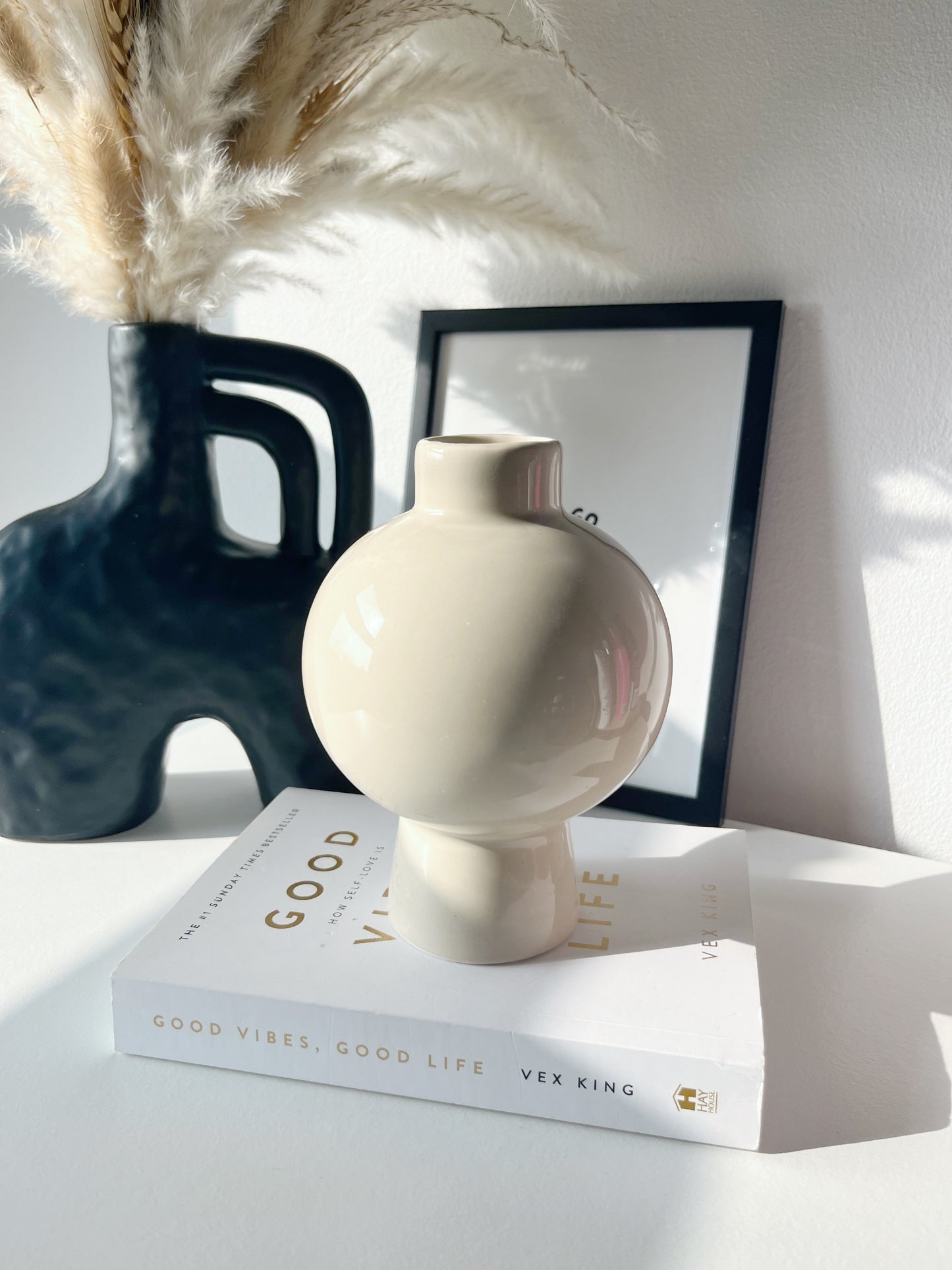 Juno Vase Beige