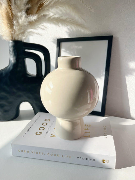 Juno Vase Beige